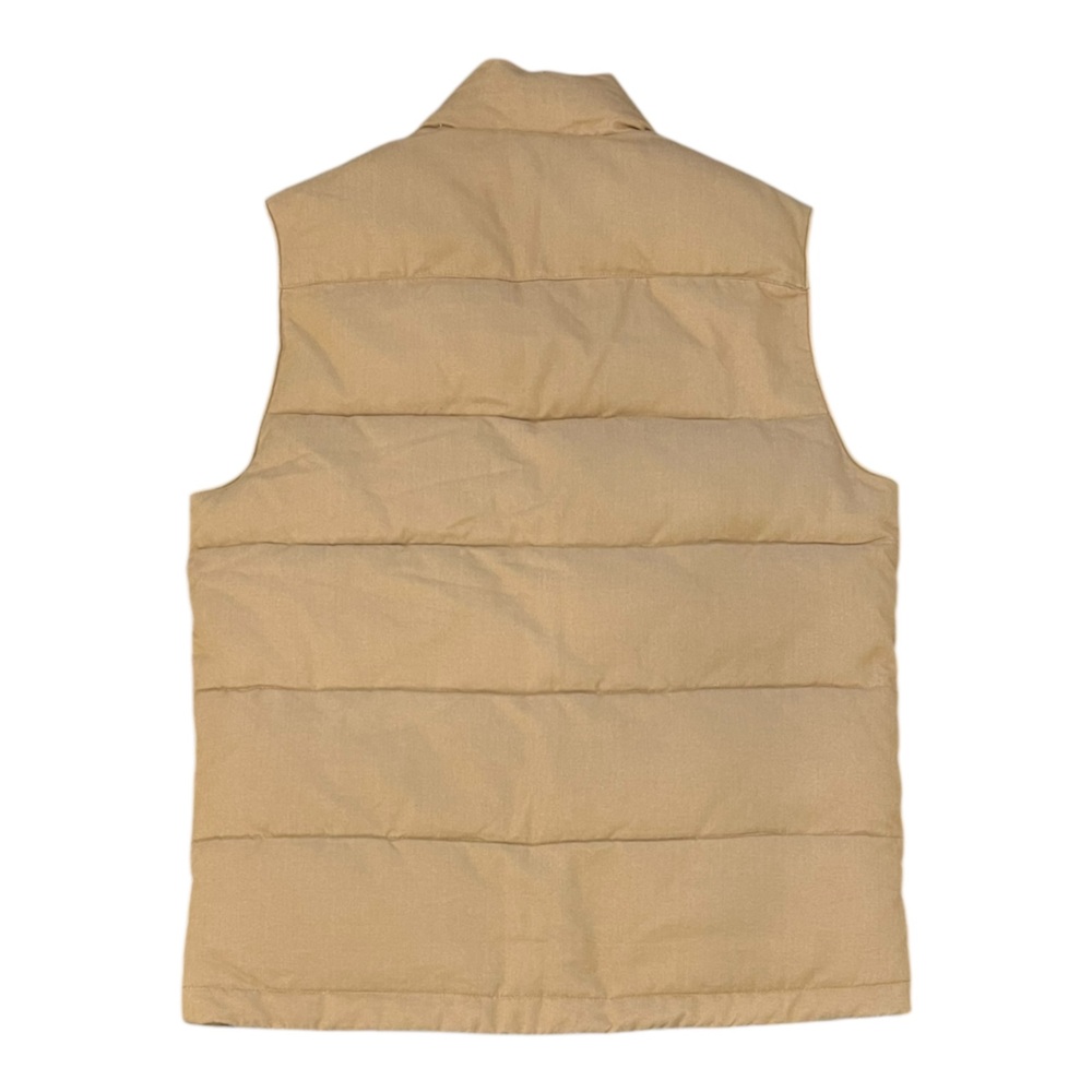 Banana Republic Men's Brown Tan Vest Insulated Size Small Button & Zip - Picture 2 of 6